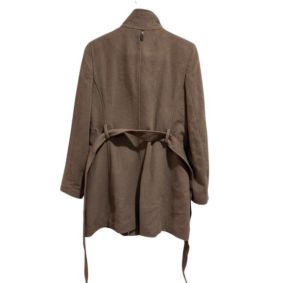 DKNY Womens Wool Blend Peacoat Trench Coat Brown/Green Size Medium - Picture 4 of 14